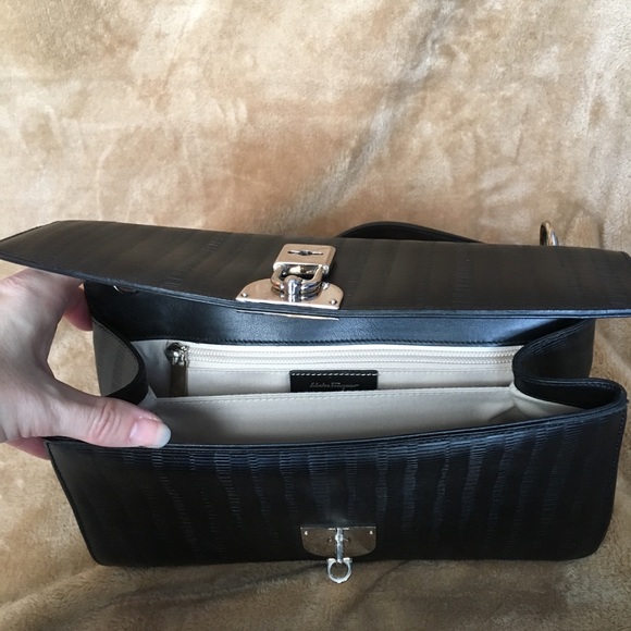 Black Ferragamo Shoulder Bag - Picture 2 of 5